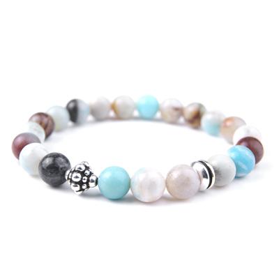 Black Gold Amazonite Rustic Beaded Stretch Bracelet Kit (featuring Dakota Stones & TierraCast) - Goody Beads