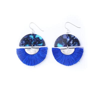 FAN-tastic Tassel Earrings Kit - Blue - Goody Beads