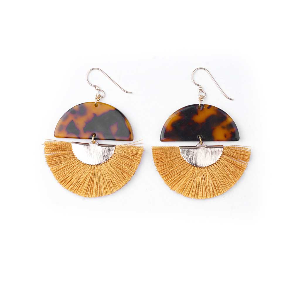 FAN-tastic Tassel Earrings Kit - Gold - Goody Beads