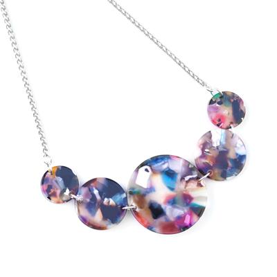 Acetate Collar Necklace Kit with Exclusive Adjustable Necklace Sliding Clasp - Multi Color - Goody Beads