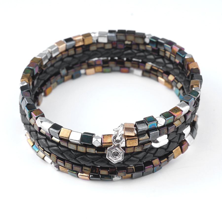 Onyx Medley Memory Spirals Bracelet Kit from Diakonos Designs