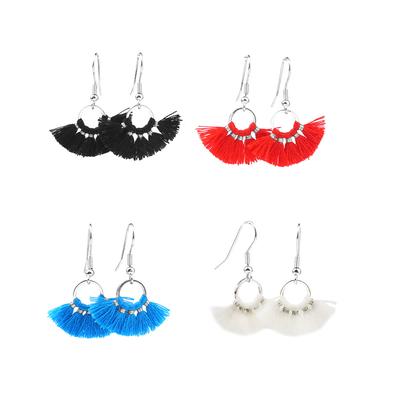 Fan Tassel Earrings Set Kit - Silver/Classic - Goody Beads