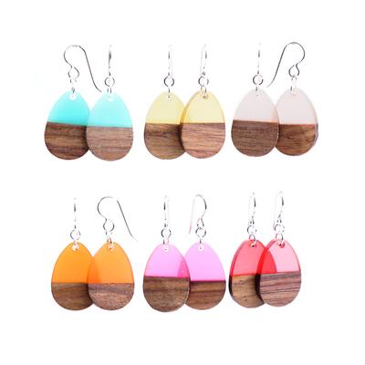 Resin & Wood Drop Earrings Set Kit - Goody Beads
