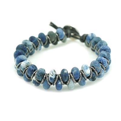 Sodalite Premium Chevron Bracelet Kit from Diakonos Designs