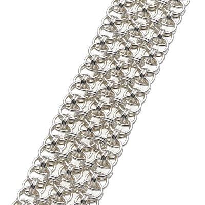 Bright Aluminum Helm Cuff Chain Maille Bracelet Kit