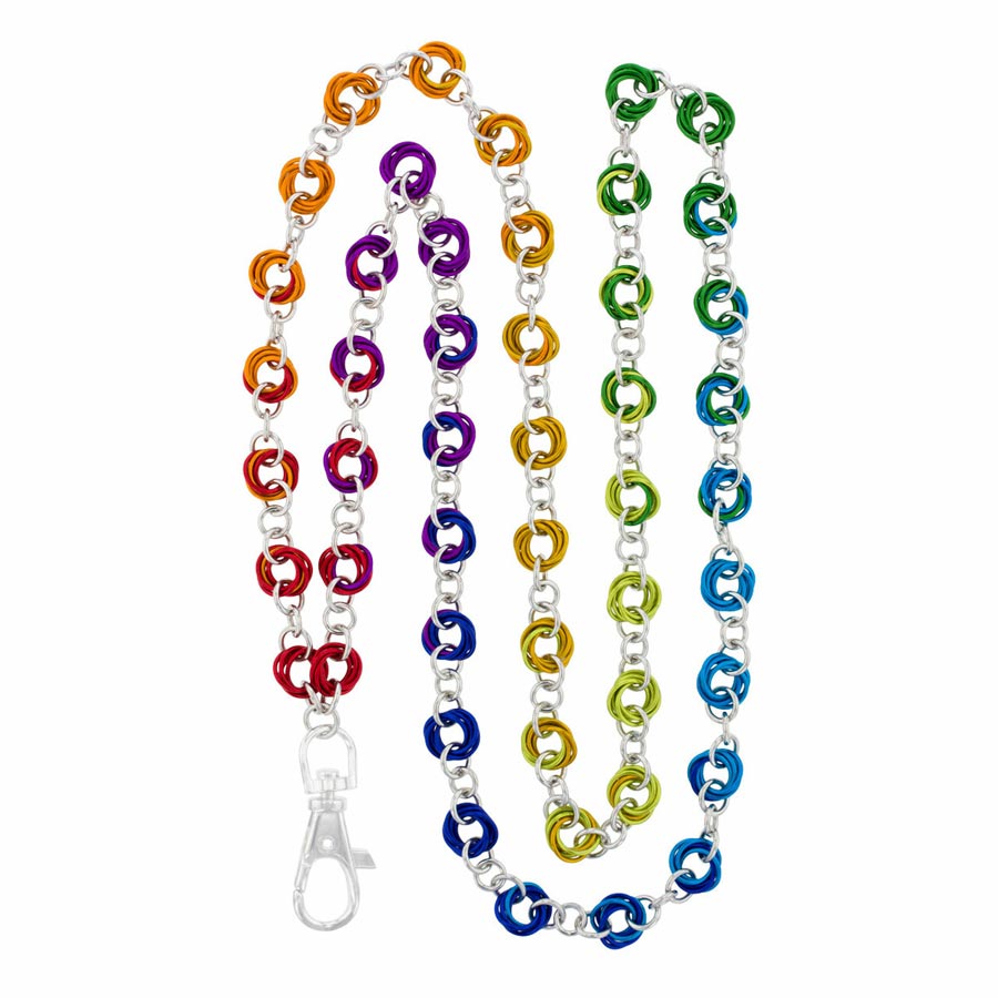 Ombre Color Wheel Necklace/Lanyard Chain Maille Kit - Goody Beads