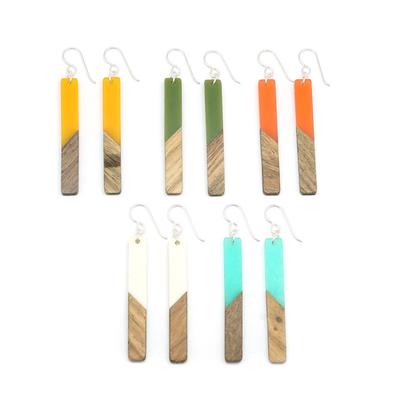Wood & Resin Stick Earrings Set Kit - Goody Beads