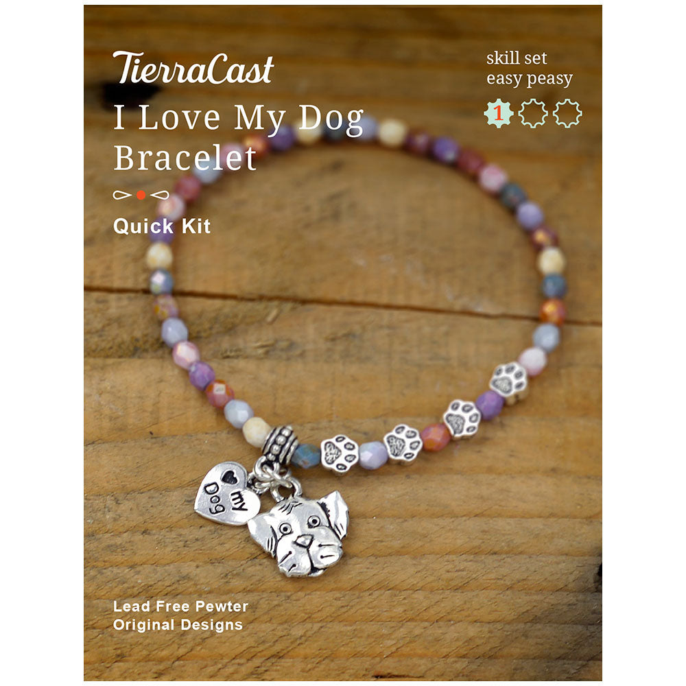 Tierra Cast Kit Bracelet - I Love My Dog - Craft Warehouse