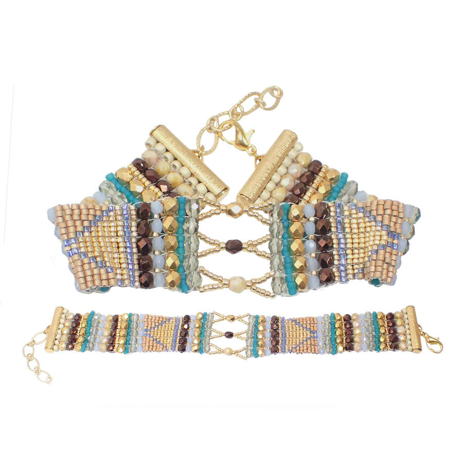 Earth Mountain Path Bracelet Kit by Glass Garden Beads - Goody Beads