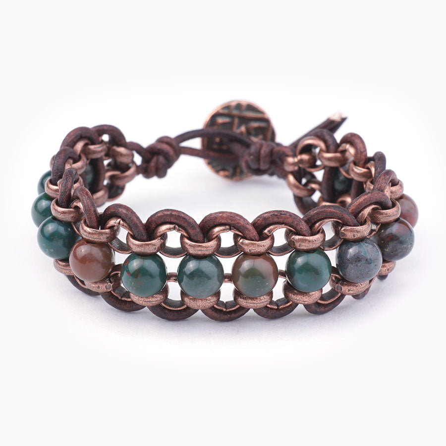 DAKOTA Bloodstone Bracelet Kit From Diakonos Designs - Goody Beads