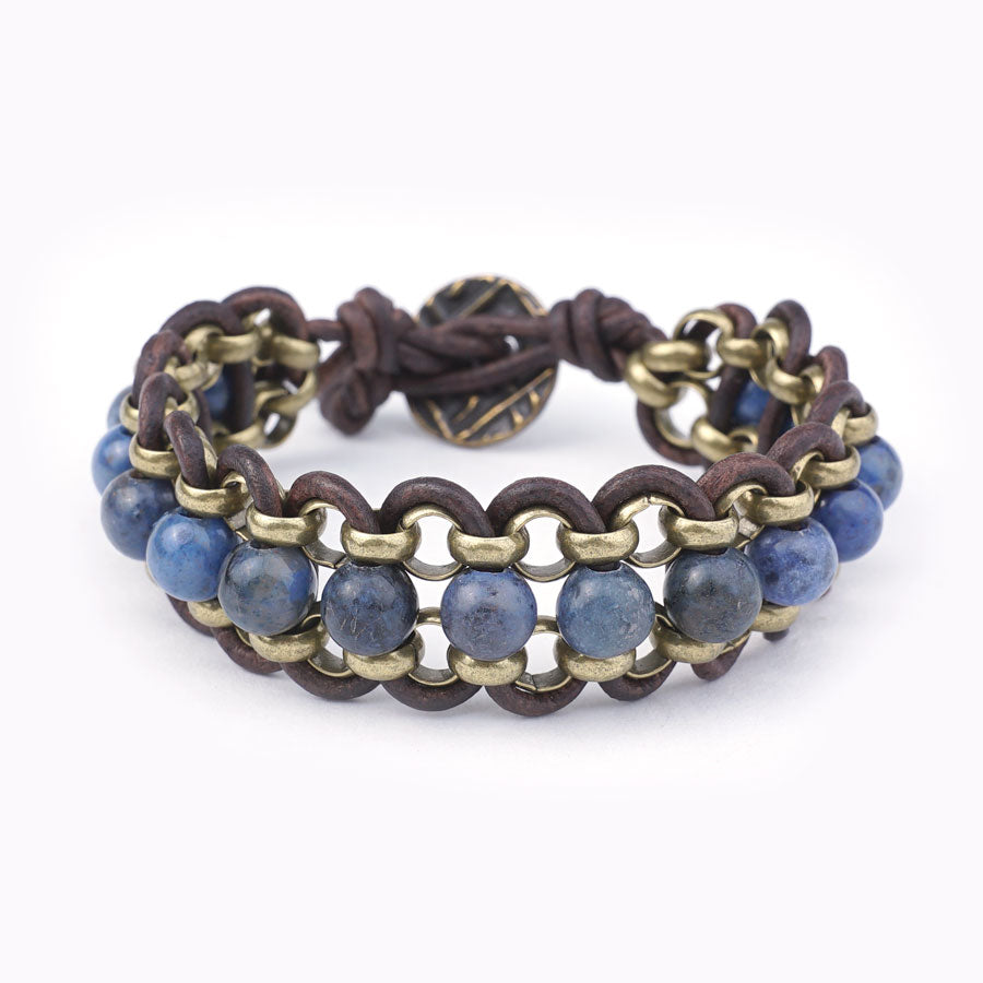 DAKOTA Sunset Dumortierite Bracelet Kit From Diakonos Designs - Goody Beads
