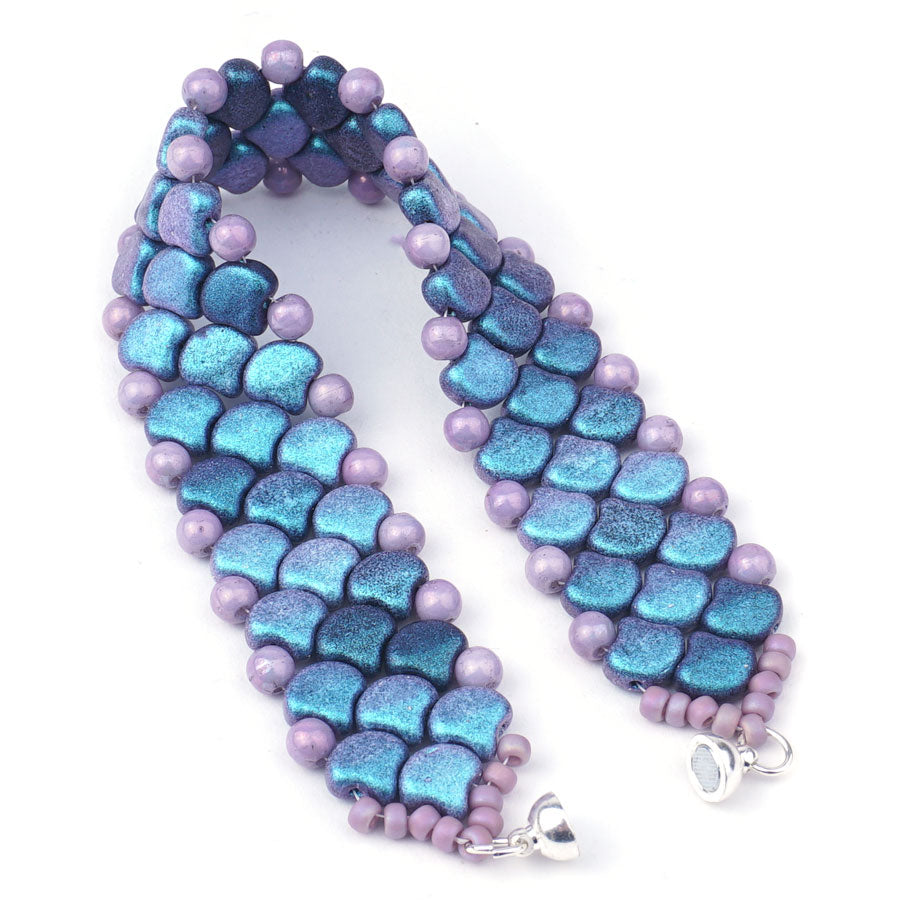 Ginko Two-Hole Scale Bracelet Kit - True Mermaid Scale - Goody Beads
