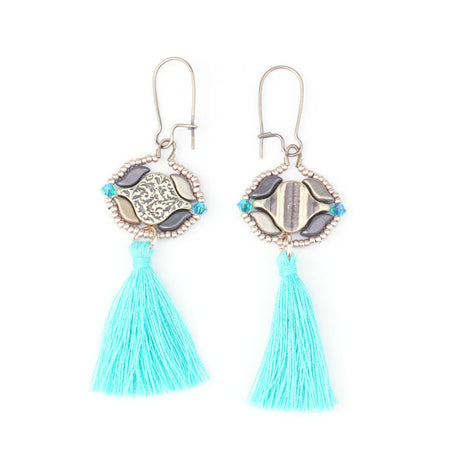 Liotrivi Reversible Earrings Kit - Turquoise from Lisa's Bead Designs - Goody Beads