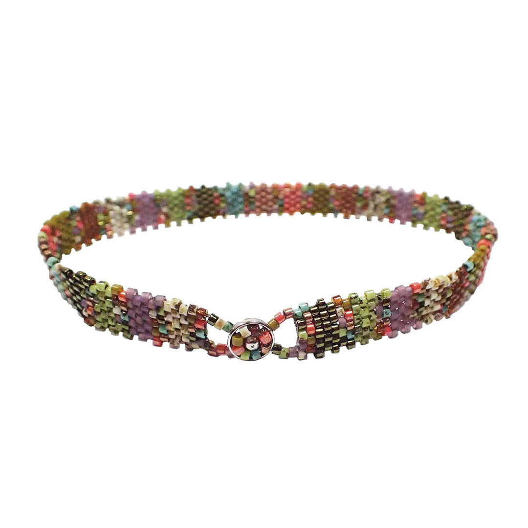 Snap 2it Fairaisle Bracelet or Anklet Kit by Glass Garden Beads - Goody Beads
