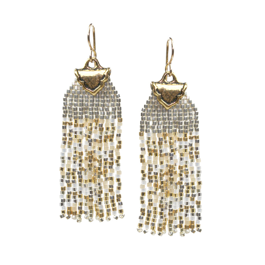 The Arcadia Fringe Earrings - Shimmer and Shine - Goody Beads