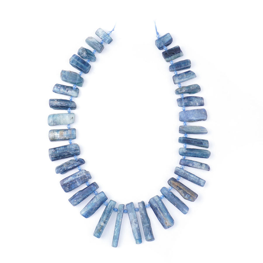 Blue Kyanite 10X20-40mm Teeth Dark Blue Top Drill - Limited Editions - Goody Beads