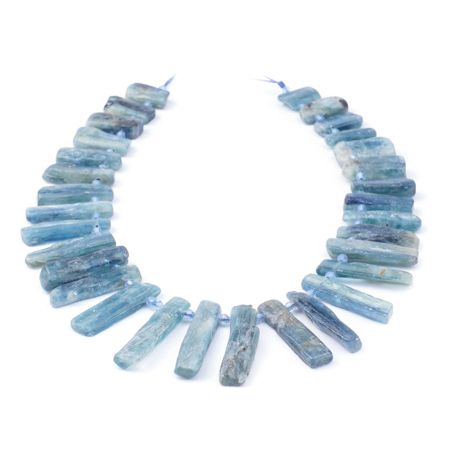 Blue Kyanite 10X20-40mm Teeth Light Blue Top Drill - Limited Editions - Goody Beads