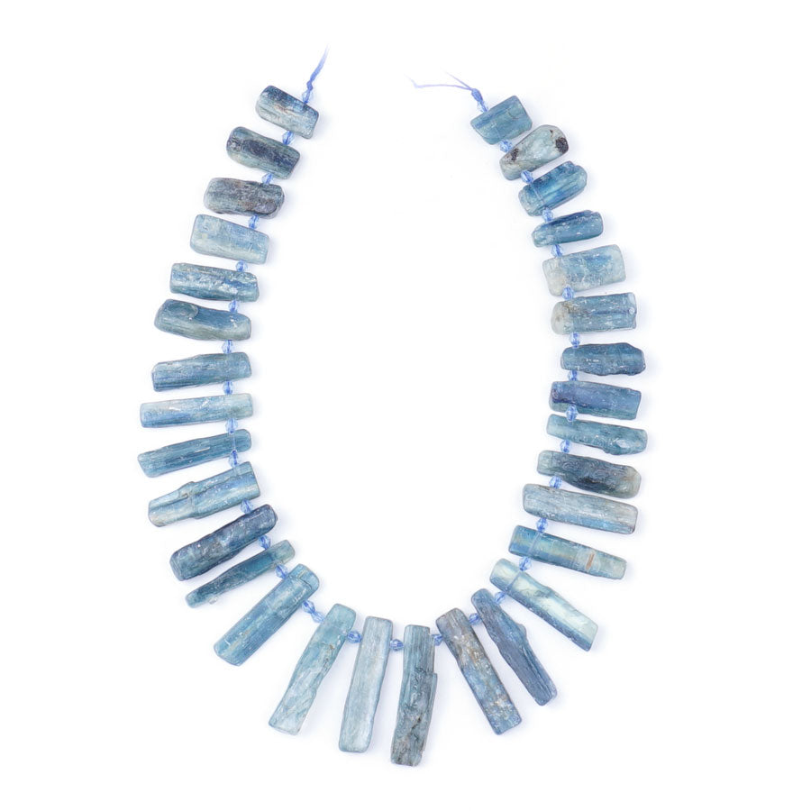 Blue Kyanite 10X20-40mm Teeth Light Blue Top Drill - Limited Editions - Goody Beads