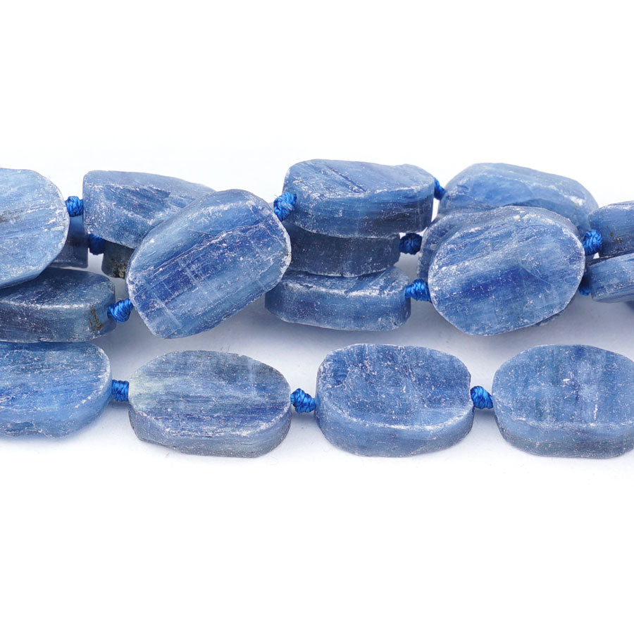 13X18mm Kyanite Natural Freeform Oval A Grade - 15-16 Inch - Goody Beads