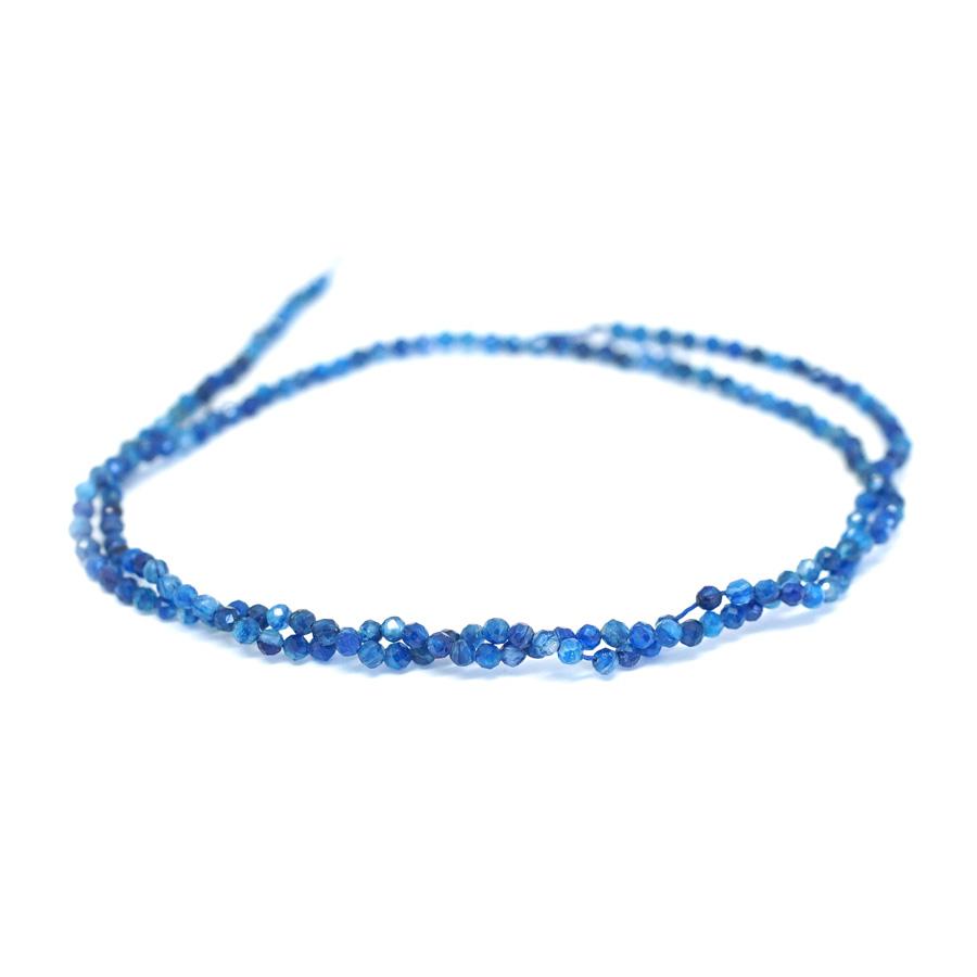 Blue Kyanite Faceted, A Grade, Natural 2mm Round - 15-16 Inch