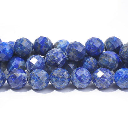 Lapis 10mm Round Faceted - 15-16 Inch - Goody Beads