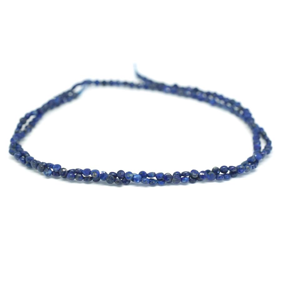 Lapis Faceted 2mm Coin - 15-16 Inch