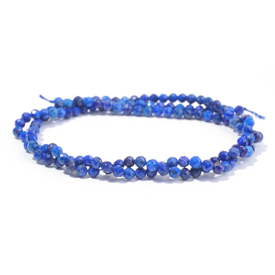 Lapis 3mm Round Faceted AA Grade - 15-16 Inch - Goody Beads