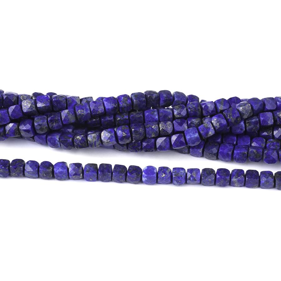 Lapis Faceted 4-5mm Cube - 15-16 Inch