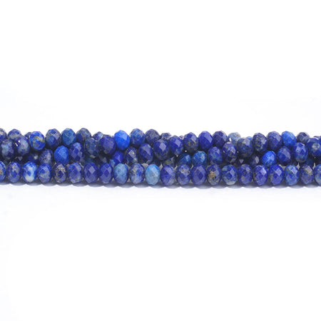 Lapis 4mm Rondelle Faceted AA Grade - 15-16 Inch - Goody Beads