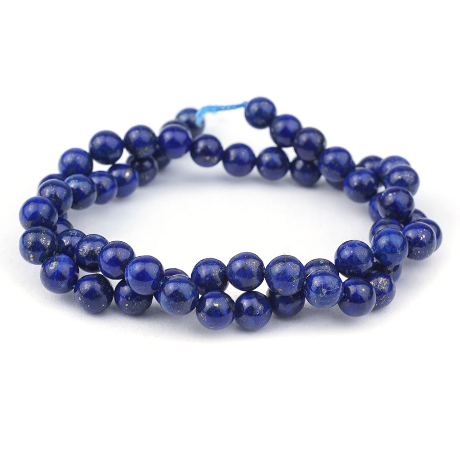 6mm Lapis Natural Round AA Grade - 15-16 Inch - Goody Beads