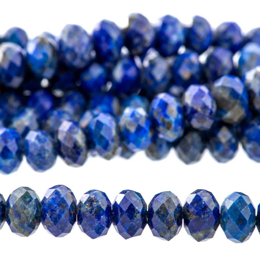 Lapis 6mm Rondelle Faceted AA Grade - 15-16 Inch - Goody Beads