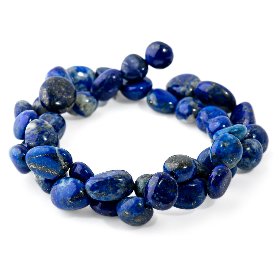 Lapis 7x9-8x10mm Pebble - 15-16 Inch