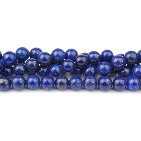 8mm Lapis Natural Round AA Grade - 15-16 Inch - Goody Beads