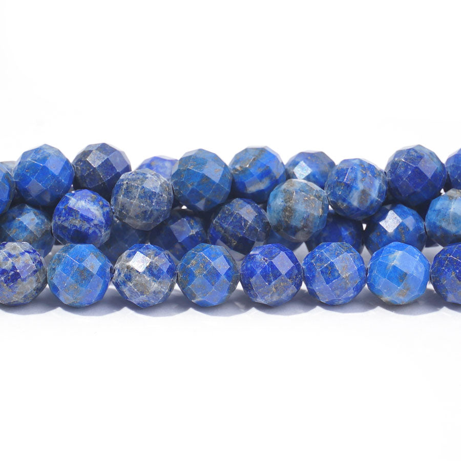 Lapis 8mm Round Faceted - 15-16 Inch - Goody Beads