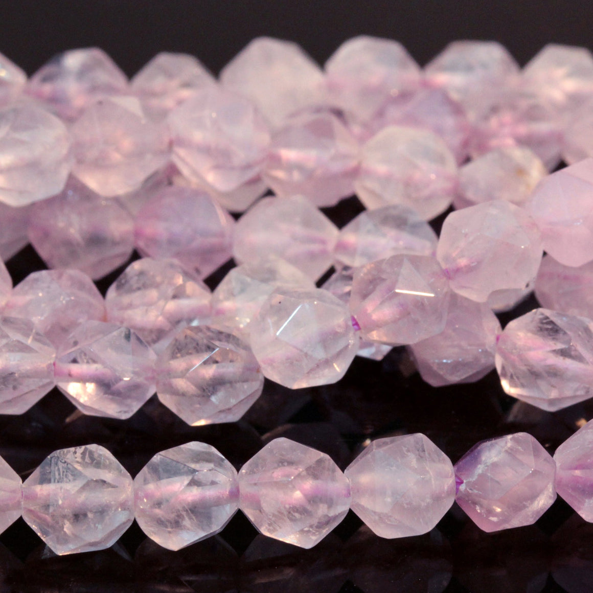 Lavender Amethyst 6mm Star Cut Round 15-16 Inch