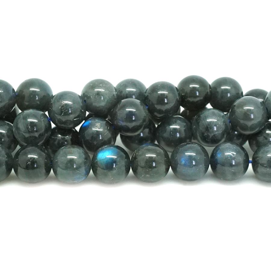 DARK Labradorite AA Grade 10mm Round 15-16 Inch