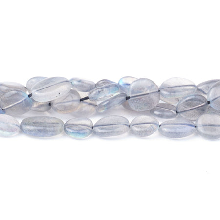 Labradorite 10X10-13mm Oval Flat Freeform AA Grade - Limited Editions - Goody Beads