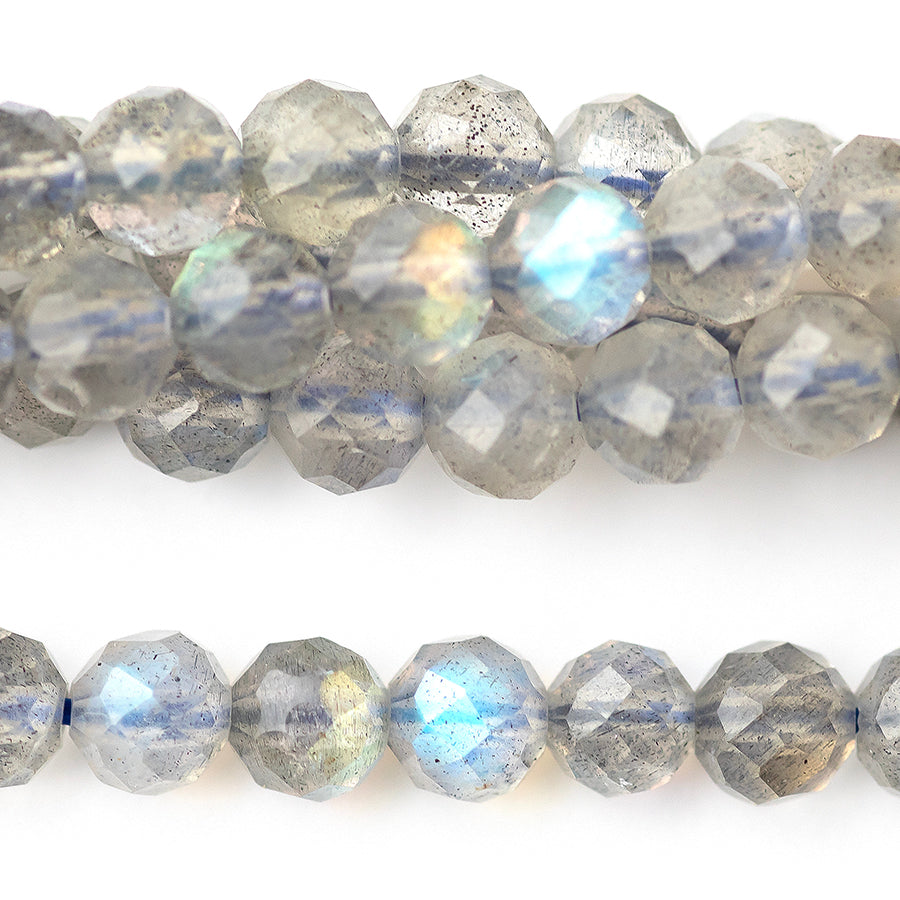 Labradorite (AA) 4mm Faceted Round 15-16 Inch - Goody Beads