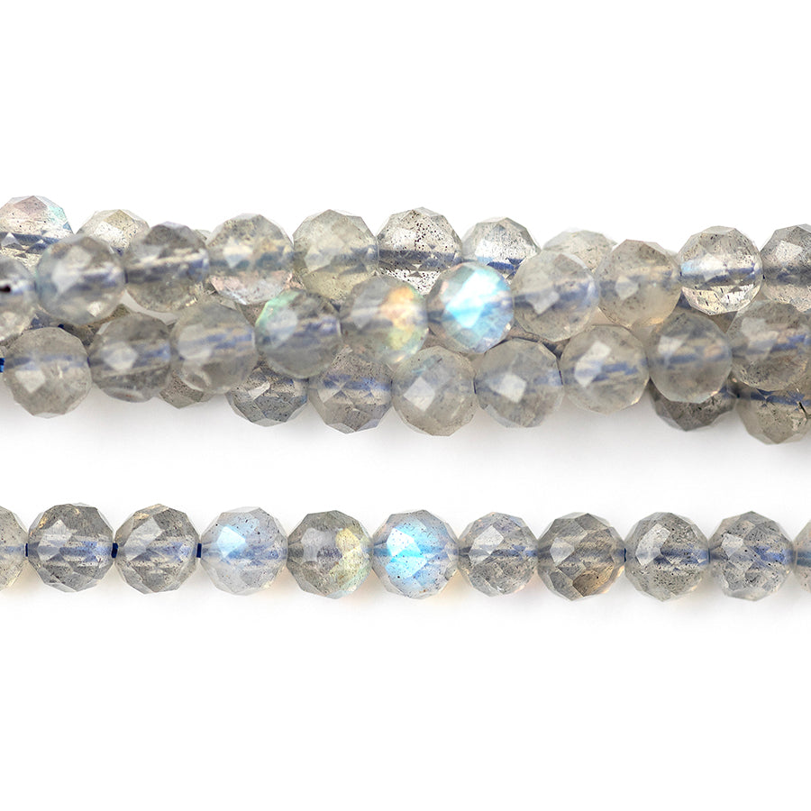 Labradorite (AA) 4mm Faceted Round 15-16 Inch - Goody Beads