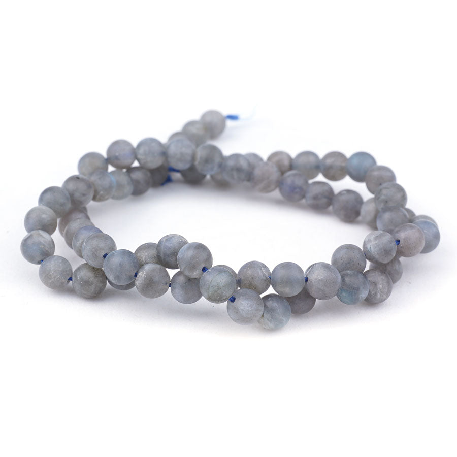 6mm Matte Labradorite Natural Round A Grade - 15-16 Inch - Goody Beads