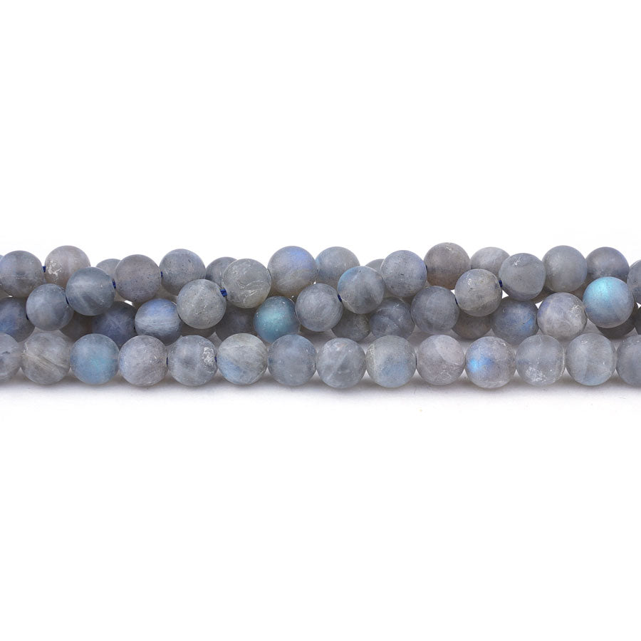 6mm Matte Labradorite Natural Round A Grade - 15-16 Inch - Goody Beads