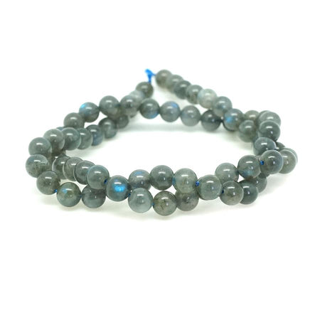 DARK Labradorite AA Grade 6mm Round 15-16 Inch