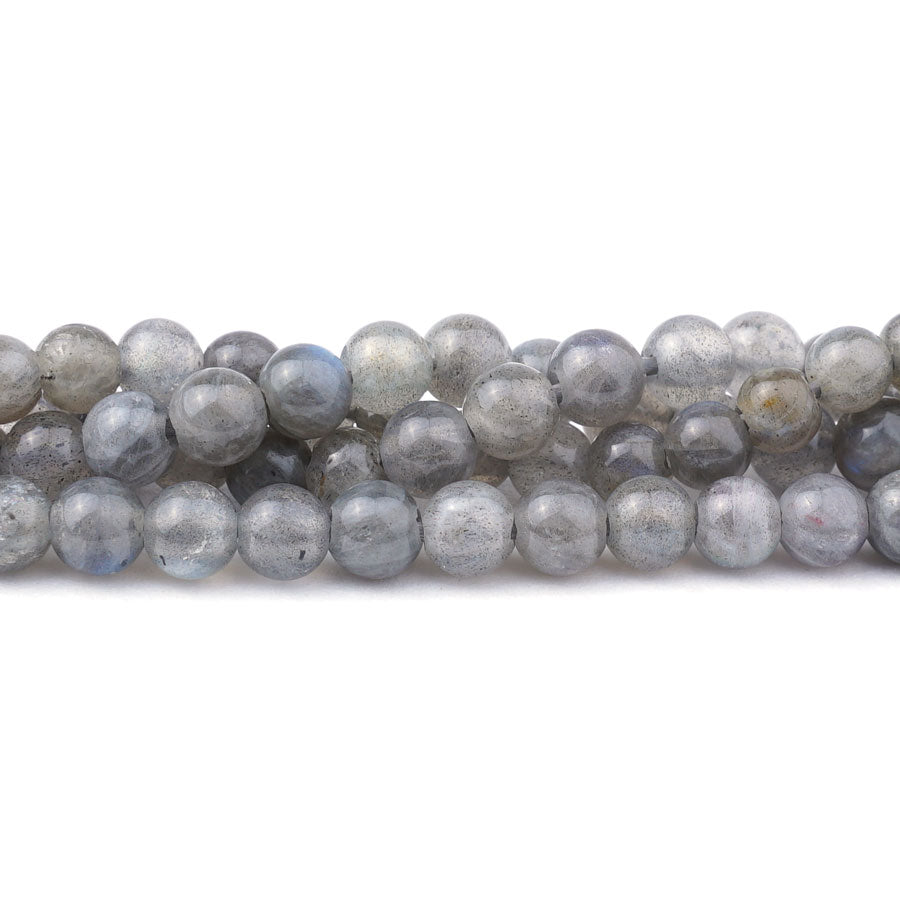 6mm Labradorite Natural Round Large Hole A Grade - Large Hole Beads - Goody Beads