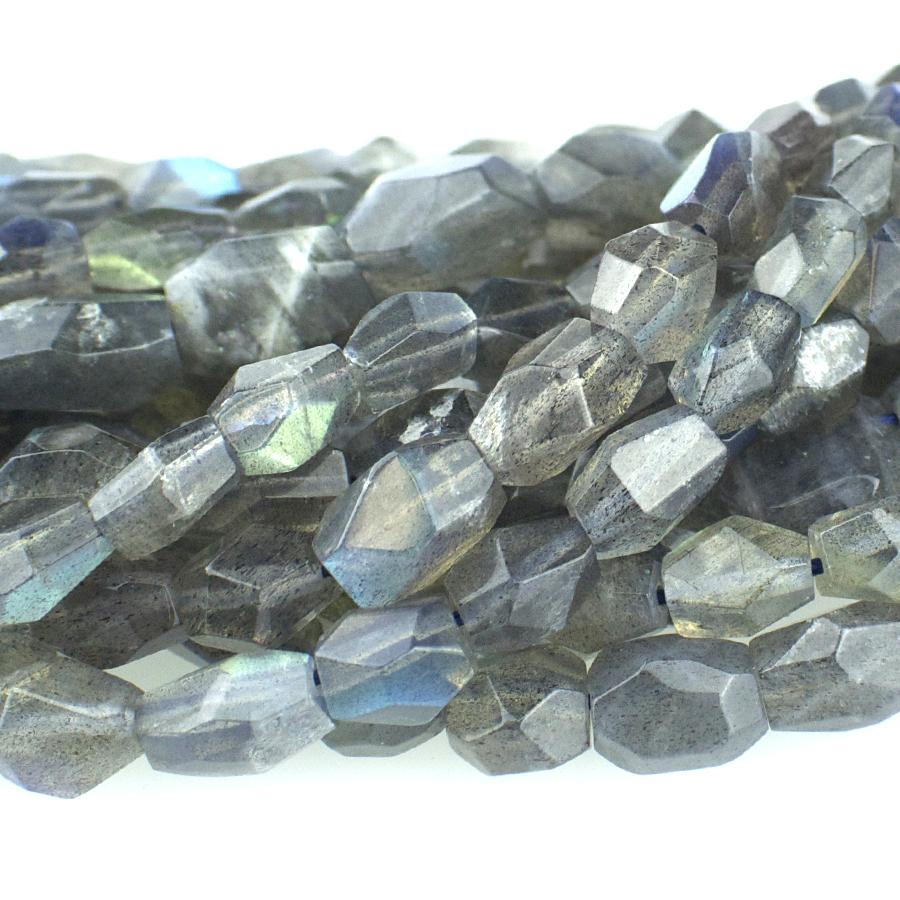 Labradorite 6x8 Faceted Nugget 15-16 Inch