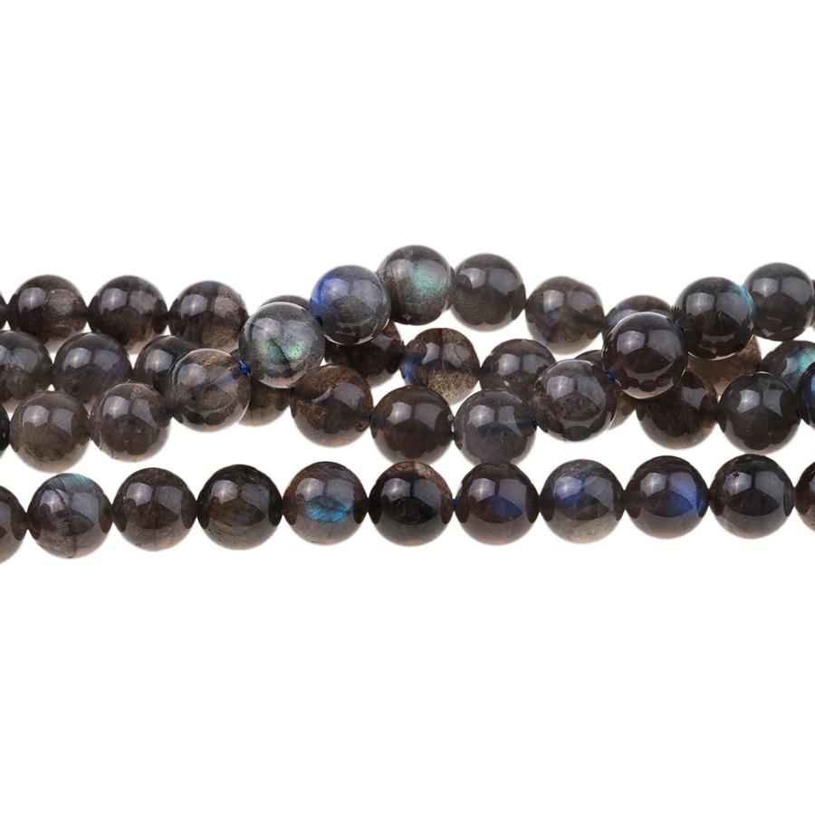 DARK Labradorite AA Grade 8mm Round 15-16 Inch