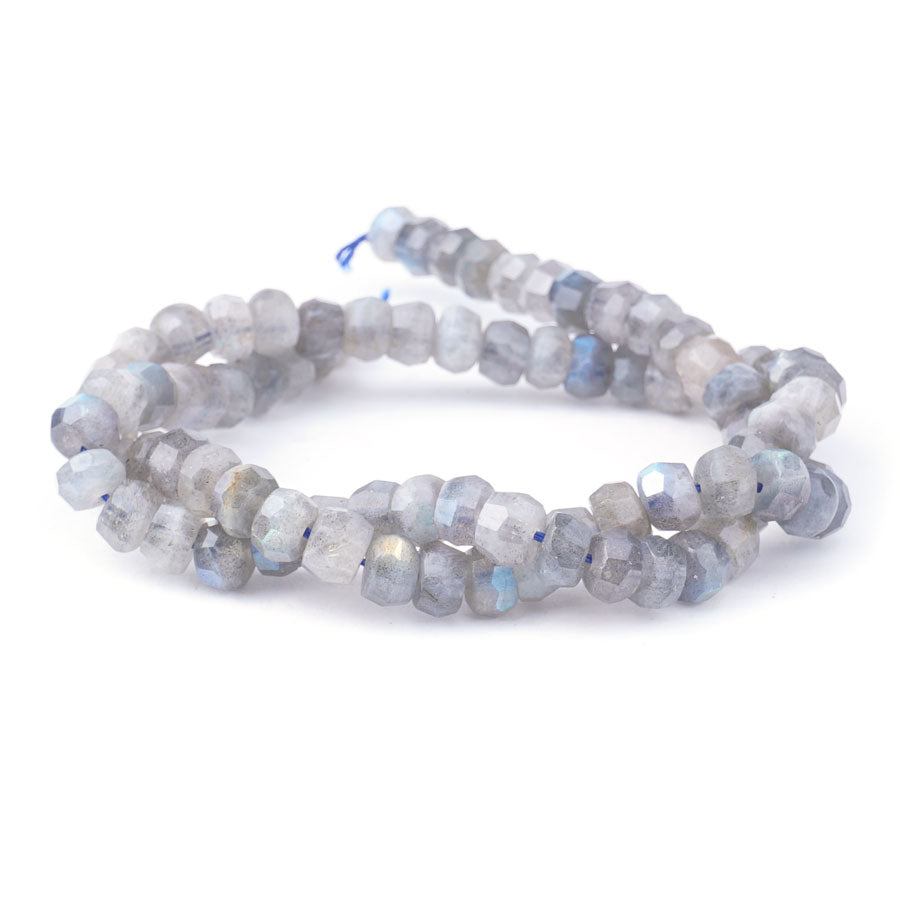 Labradorite 7mm Rondelle Freeform Faceted AA Grade - Limited Editions - Goody Beads
