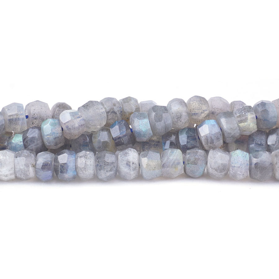 Labradorite 7mm Rondelle Freeform Faceted AA Grade - Limited Editions - Goody Beads