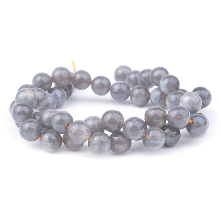 Labradorite Orange Natural 8mm Round A Grade - 15-16 Inch - Goody Beads