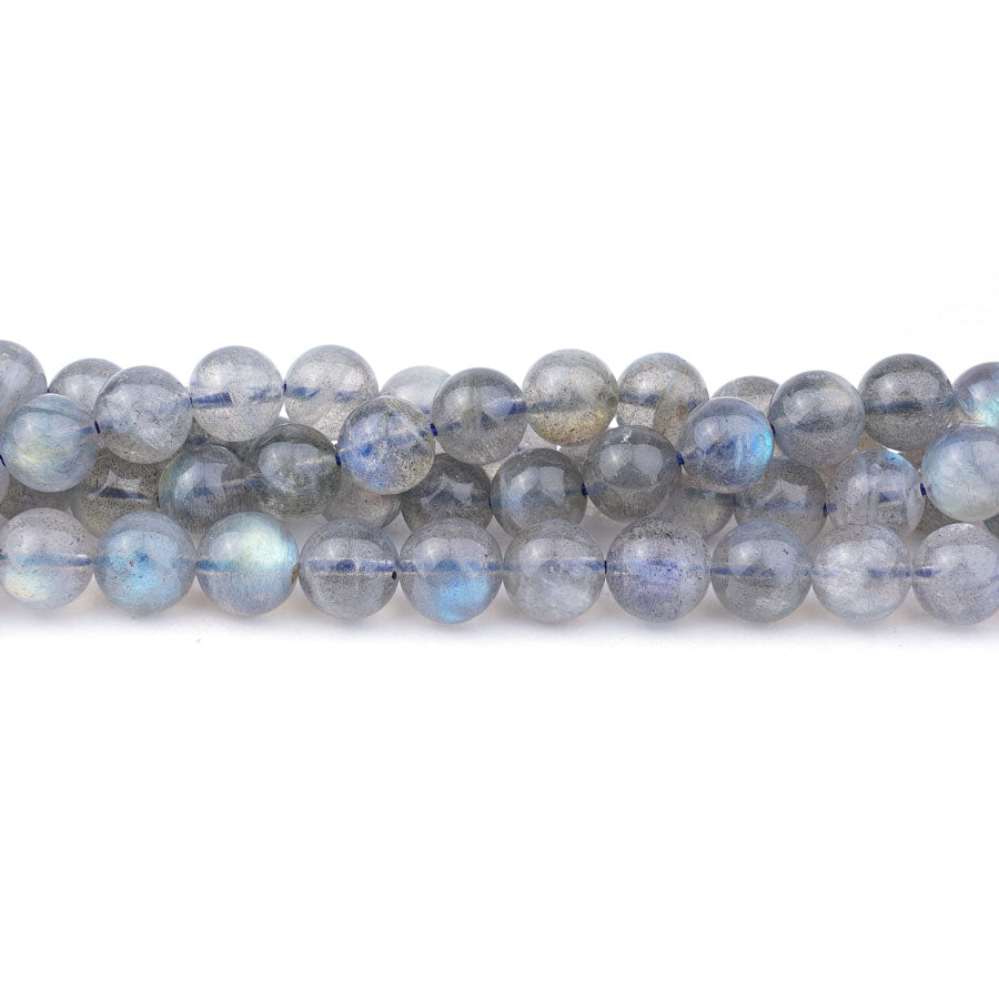 8mm Light Labradorite Natural Round AAA Grade - 15-16 Inch - Goody Beads