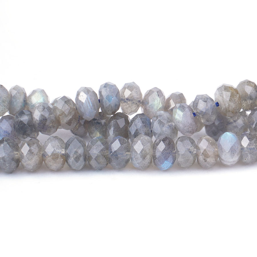 Labradorite 8mm Rondelle Faceted AA Grade - Limited Editions - Goody Beads